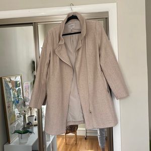 Tan/cream colored winter coat